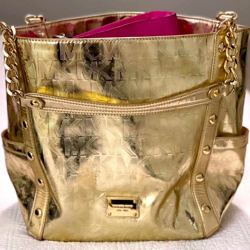 Michael Kors Gold Tote